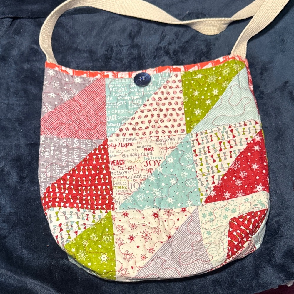 Quilted Patchwork Shoulder Bag - image 3